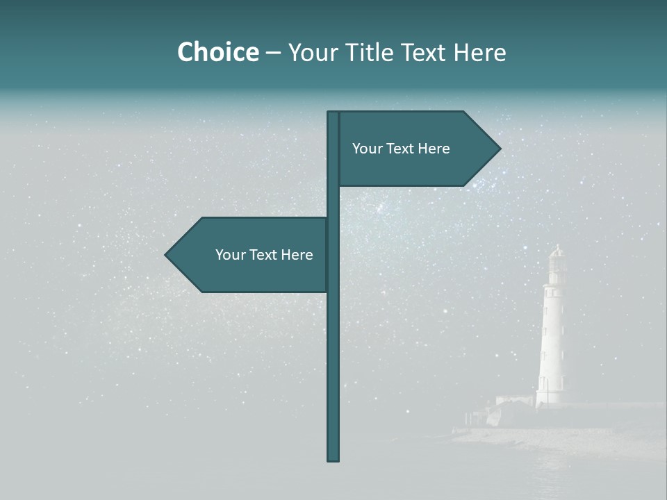 Travel Sky Watchtower PowerPoint Template