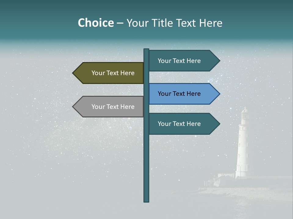 Travel Sky Watchtower PowerPoint Template
