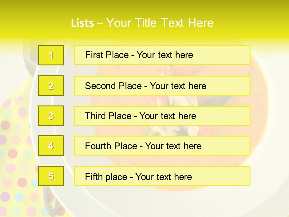 Asparagus Soup Lunch PowerPoint Template