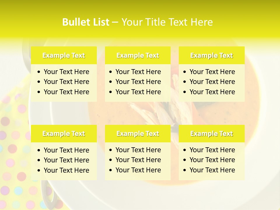 Asparagus Soup Lunch PowerPoint Template