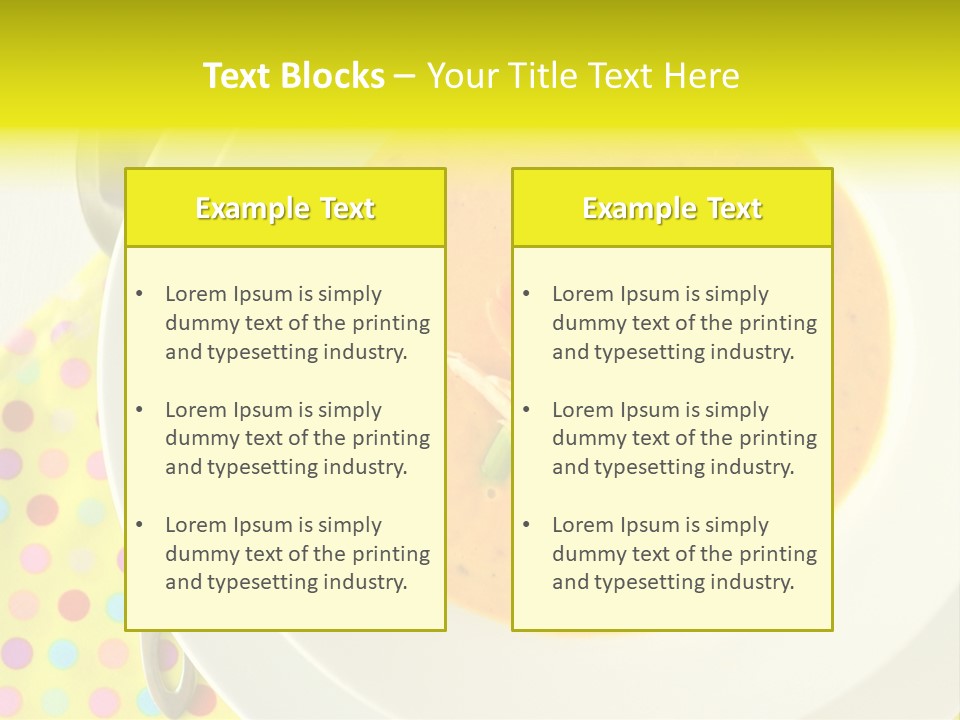 Asparagus Soup Lunch PowerPoint Template