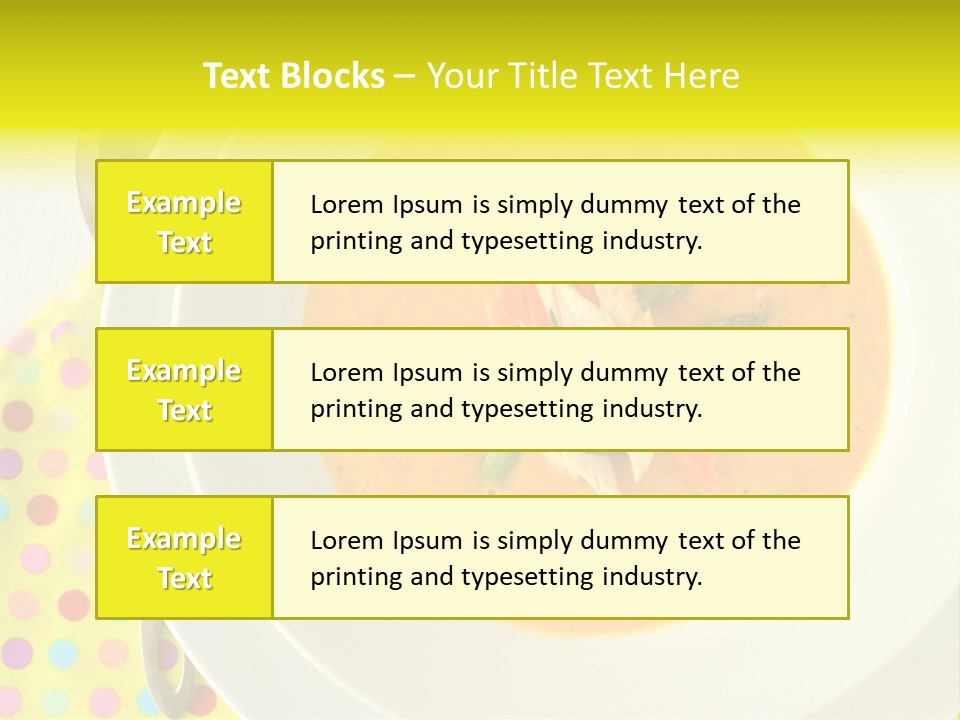 Asparagus Soup Lunch PowerPoint Template