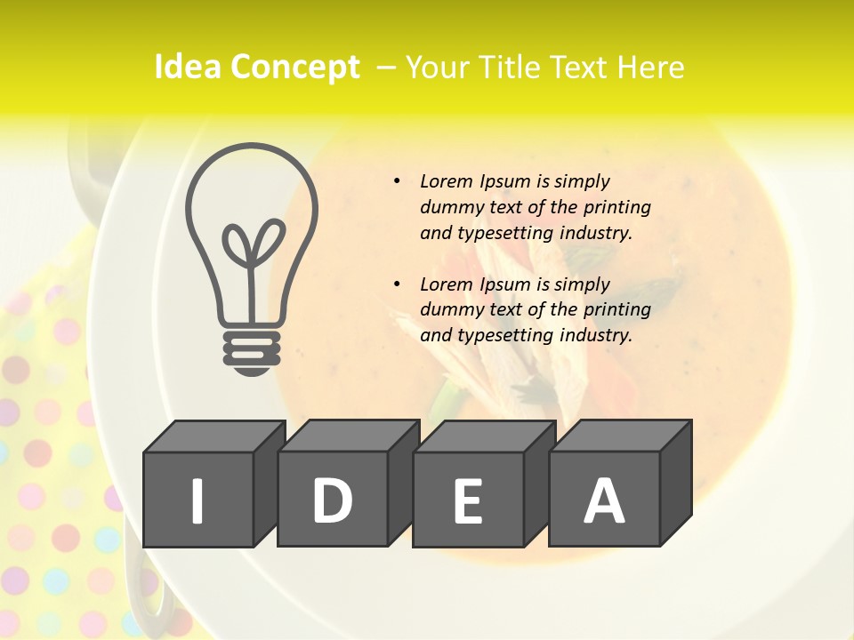 Asparagus Soup Lunch PowerPoint Template