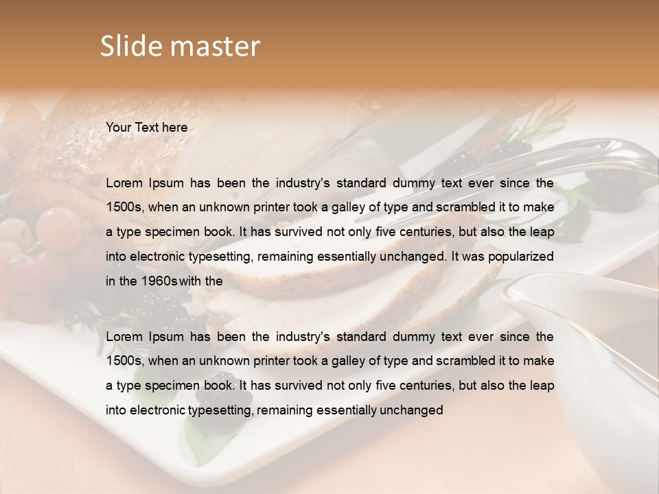 Nobody Roast Knife PowerPoint Template