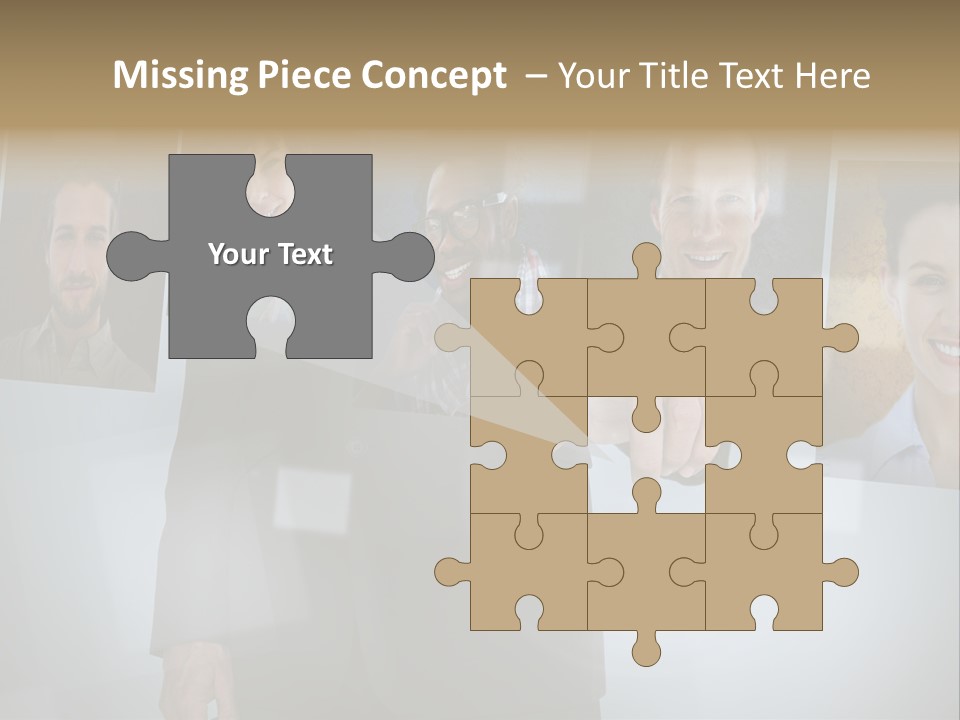 Touching Pressing Hispanic PowerPoint Template