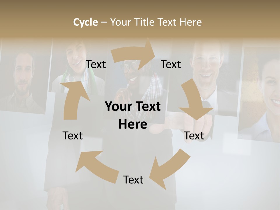 Touching Pressing Hispanic PowerPoint Template