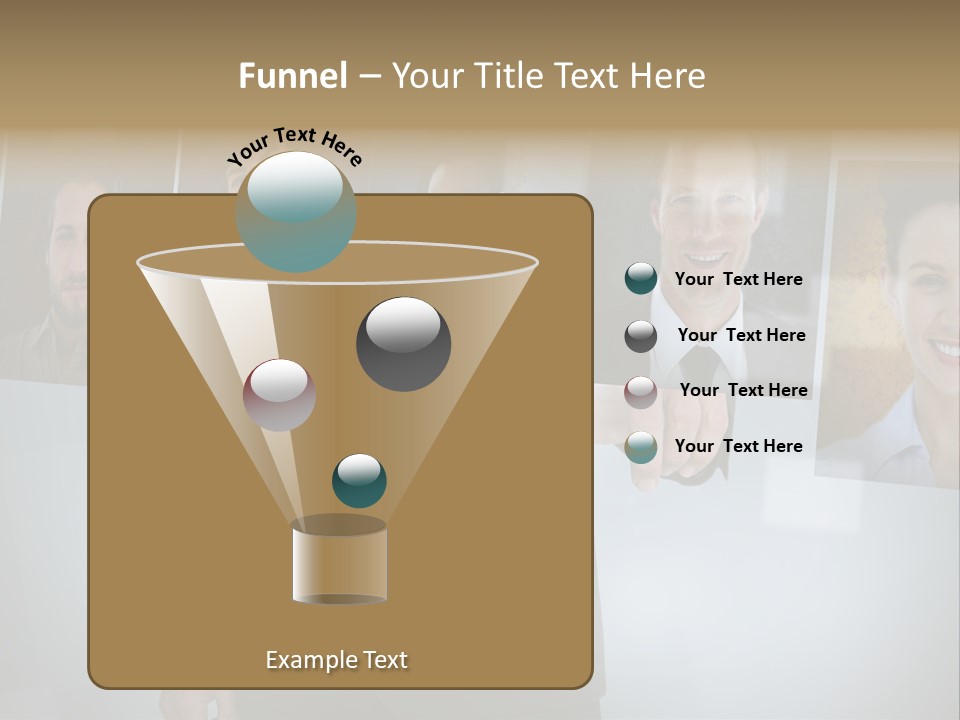 Touching Pressing Hispanic PowerPoint Template
