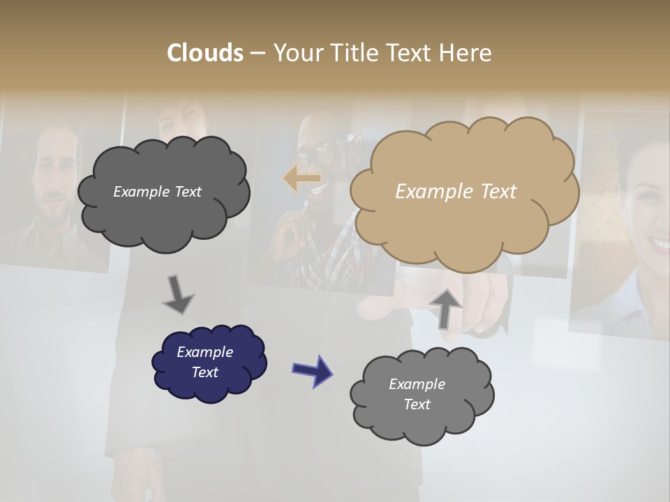 Touching Pressing Hispanic PowerPoint Template