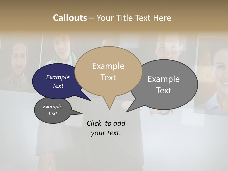Touching Pressing Hispanic PowerPoint Template