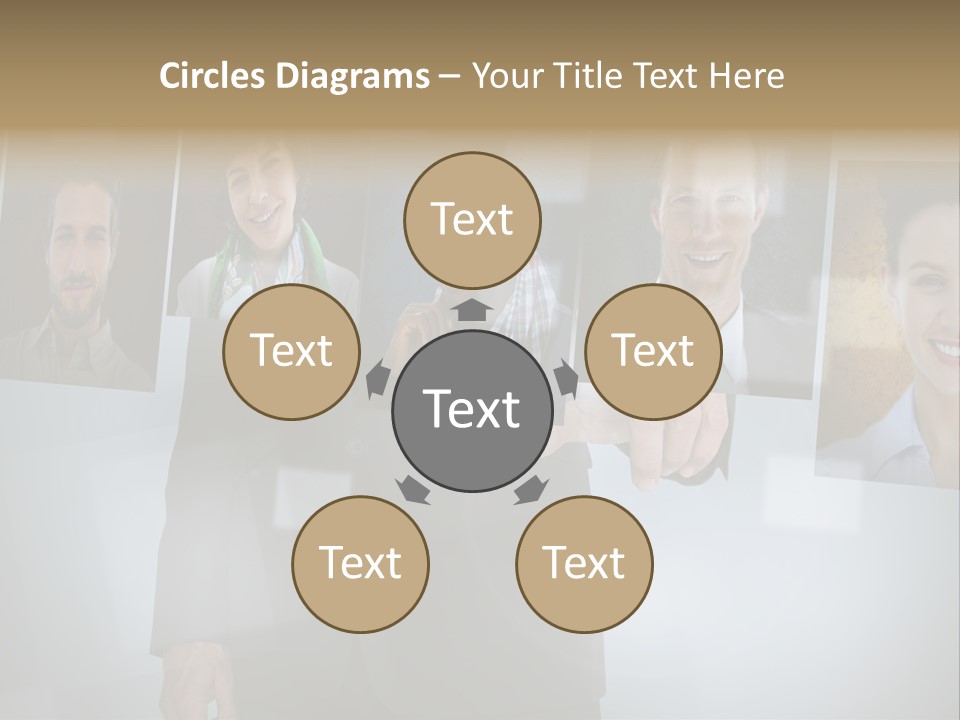 Touching Pressing Hispanic PowerPoint Template