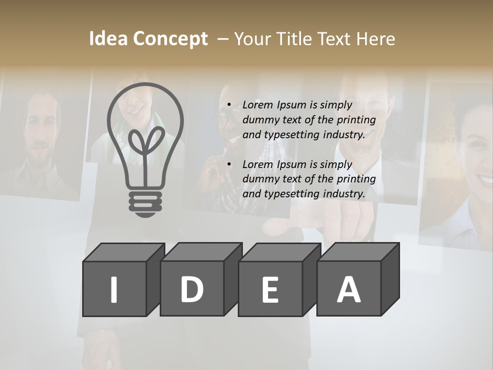 Touching Pressing Hispanic PowerPoint Template