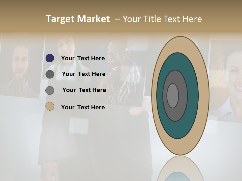 Touching Pressing Hispanic PowerPoint Template