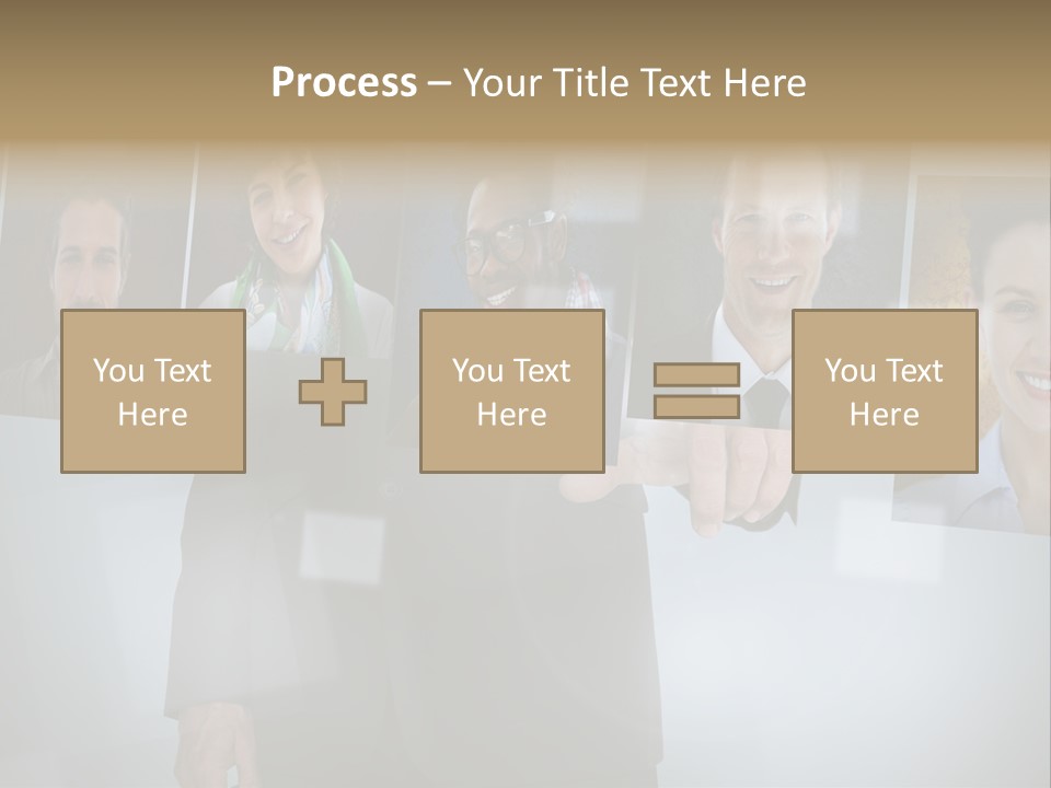 Touching Pressing Hispanic PowerPoint Template