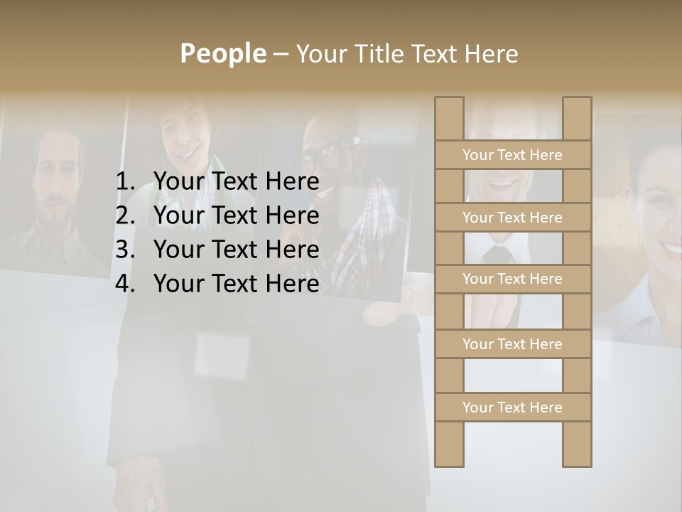 Touching Pressing Hispanic PowerPoint Template