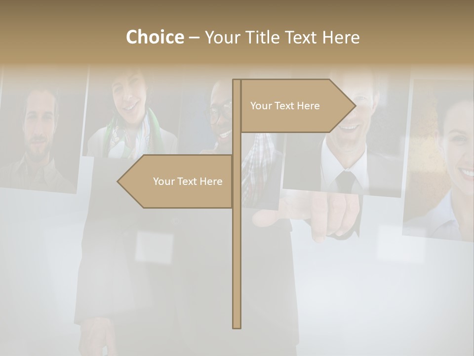 Touching Pressing Hispanic PowerPoint Template