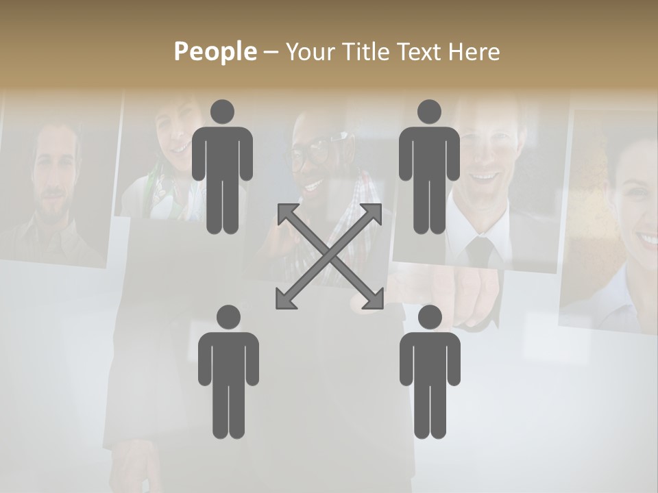 Touching Pressing Hispanic PowerPoint Template