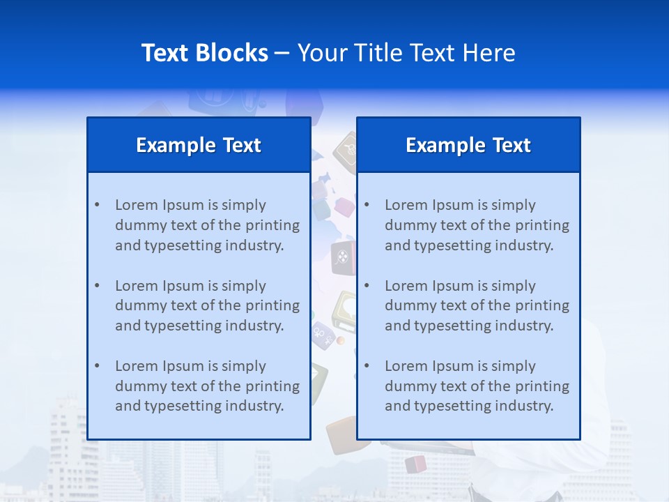 A Man Holding A Laptop Computer In His Hands PowerPoint Template