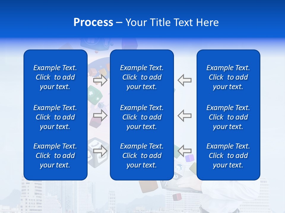 A Man Holding A Laptop Computer In His Hands PowerPoint Template