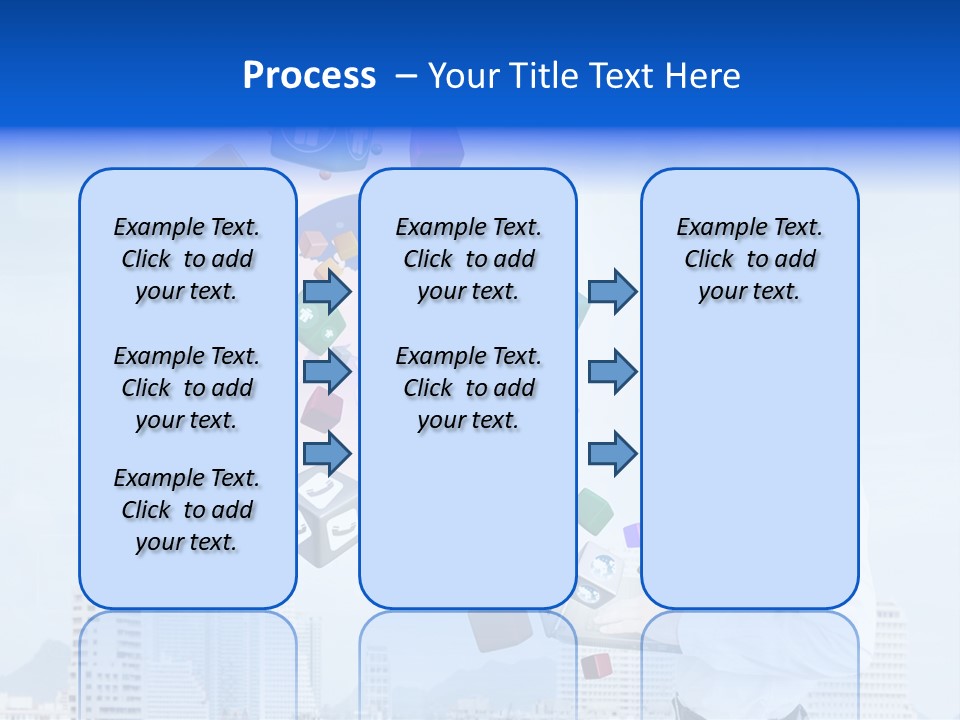 A Man Holding A Laptop Computer In His Hands PowerPoint Template