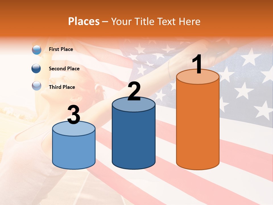 Summer Sprinter Holding PowerPoint Template