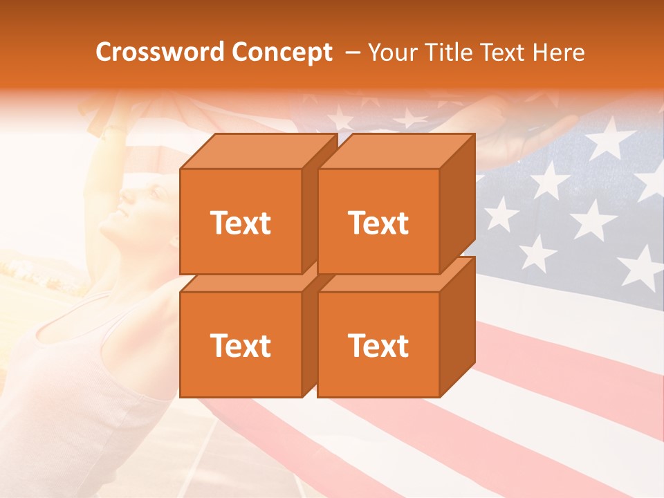 Summer Sprinter Holding PowerPoint Template