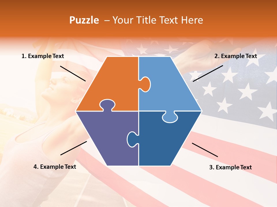 Summer Sprinter Holding PowerPoint Template