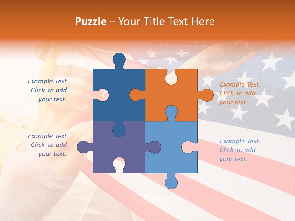 Summer Sprinter Holding PowerPoint Template