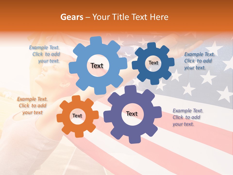 Summer Sprinter Holding PowerPoint Template