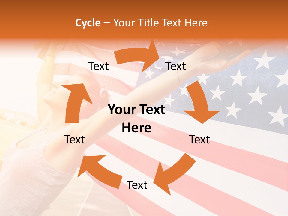 Summer Sprinter Holding PowerPoint Template