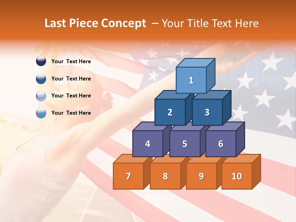 Summer Sprinter Holding PowerPoint Template