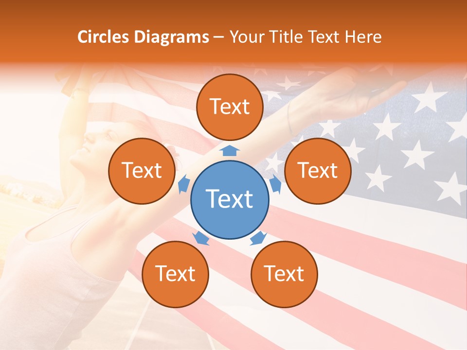 Summer Sprinter Holding PowerPoint Template