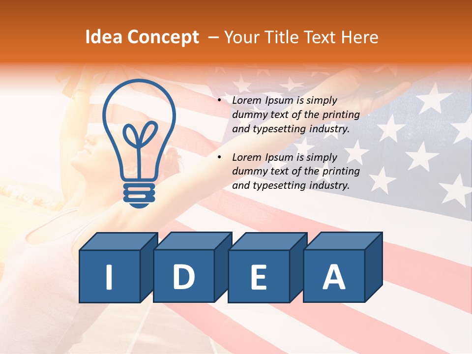 Summer Sprinter Holding PowerPoint Template