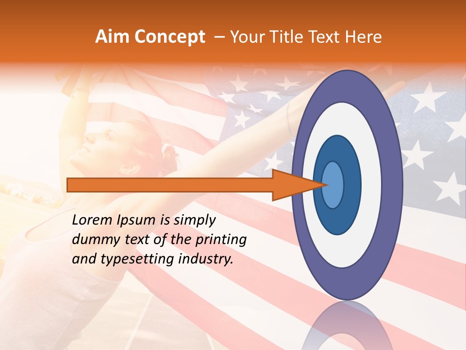 Summer Sprinter Holding PowerPoint Template