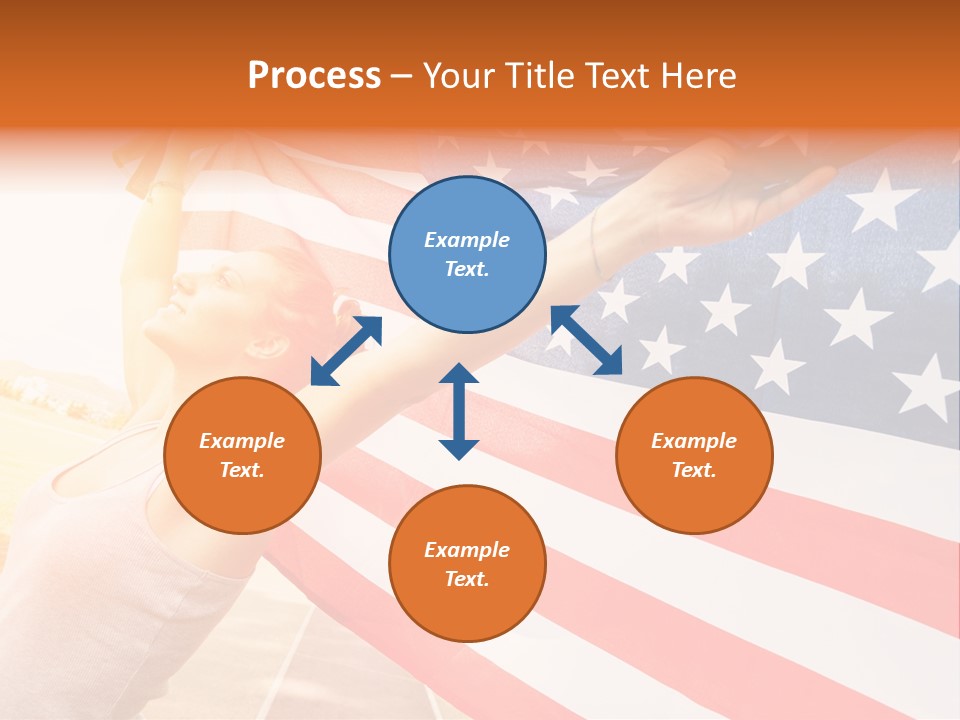 Summer Sprinter Holding PowerPoint Template