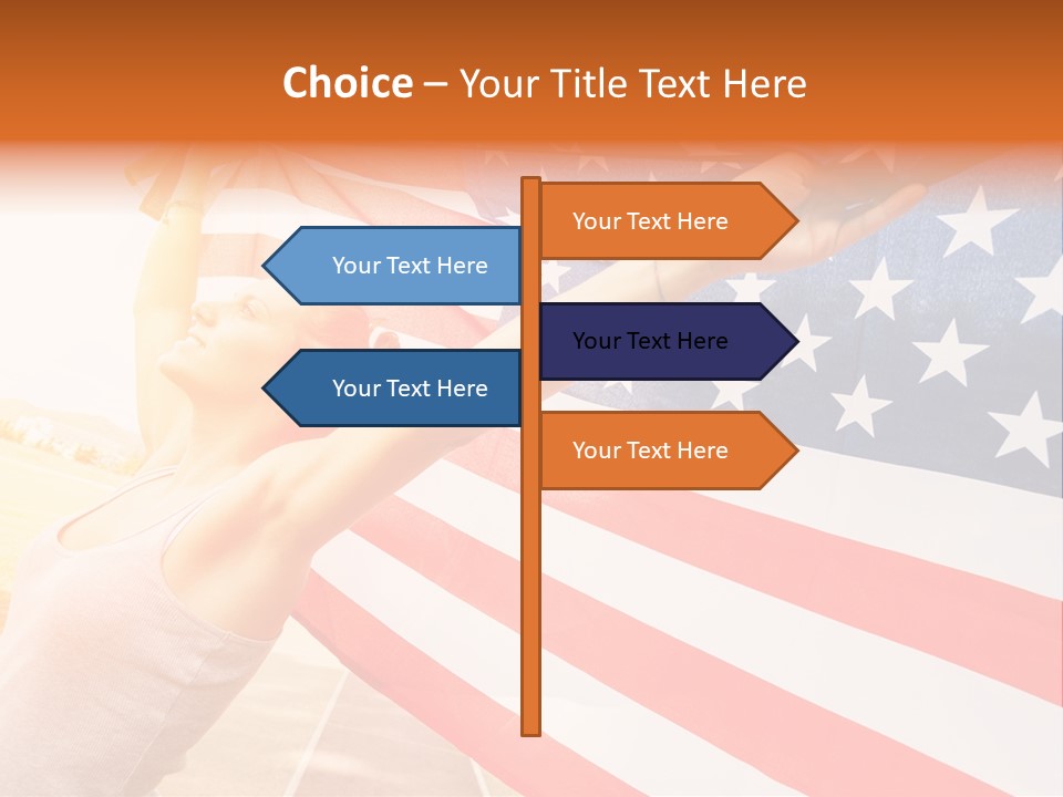 Summer Sprinter Holding PowerPoint Template