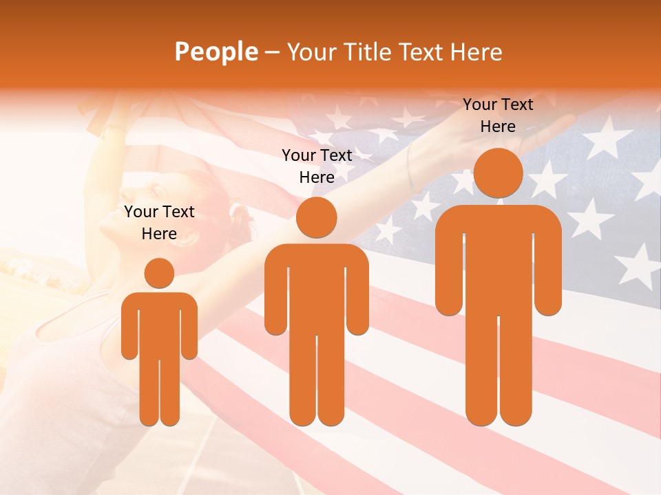 Summer Sprinter Holding PowerPoint Template