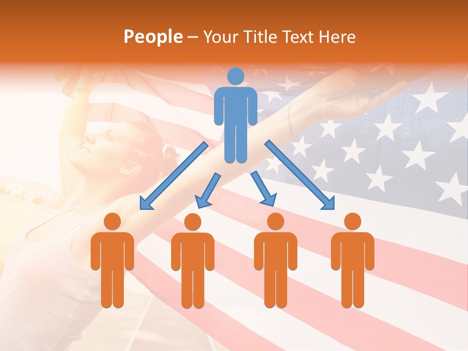 Summer Sprinter Holding PowerPoint Template