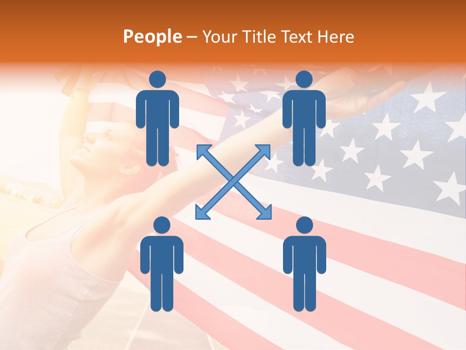 Summer Sprinter Holding PowerPoint Template