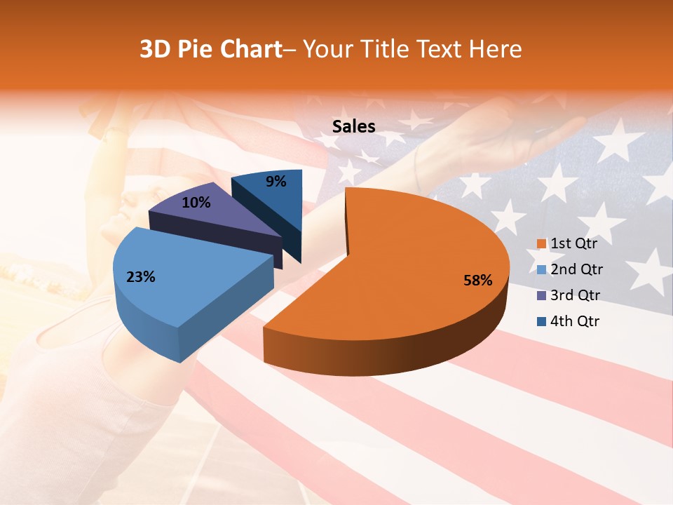 Summer Sprinter Holding PowerPoint Template