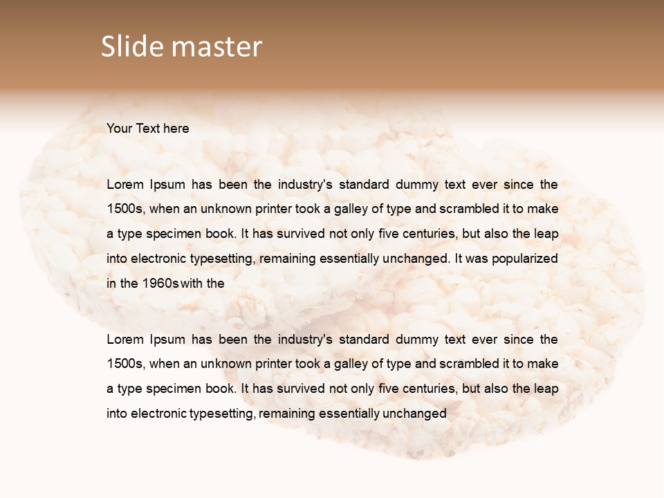 Food Circle Rice PowerPoint Template