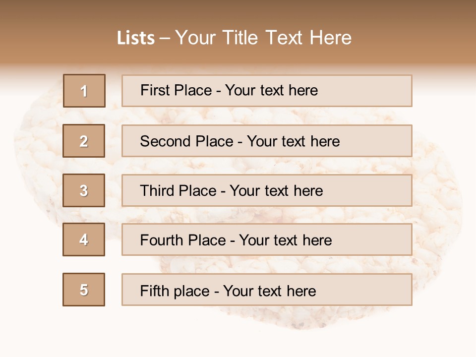 Food Circle Rice PowerPoint Template