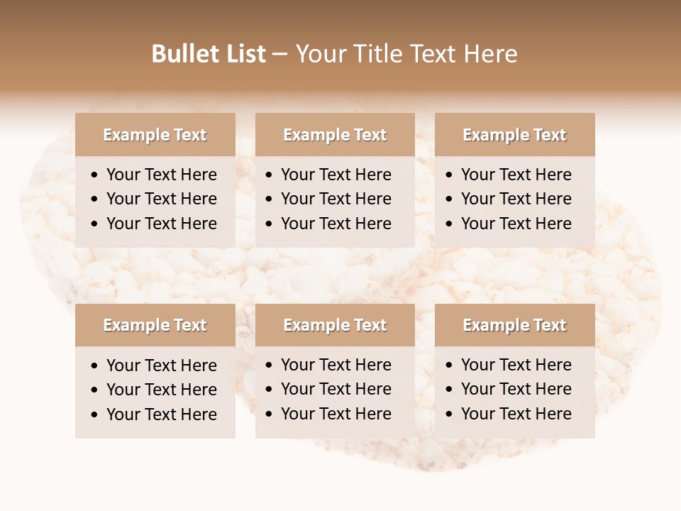 Food Circle Rice PowerPoint Template