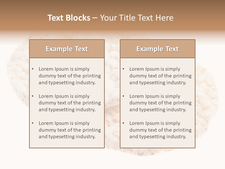 Food Circle Rice PowerPoint Template