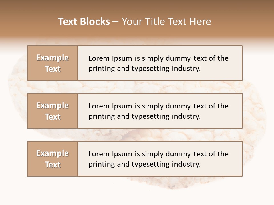 Food Circle Rice PowerPoint Template