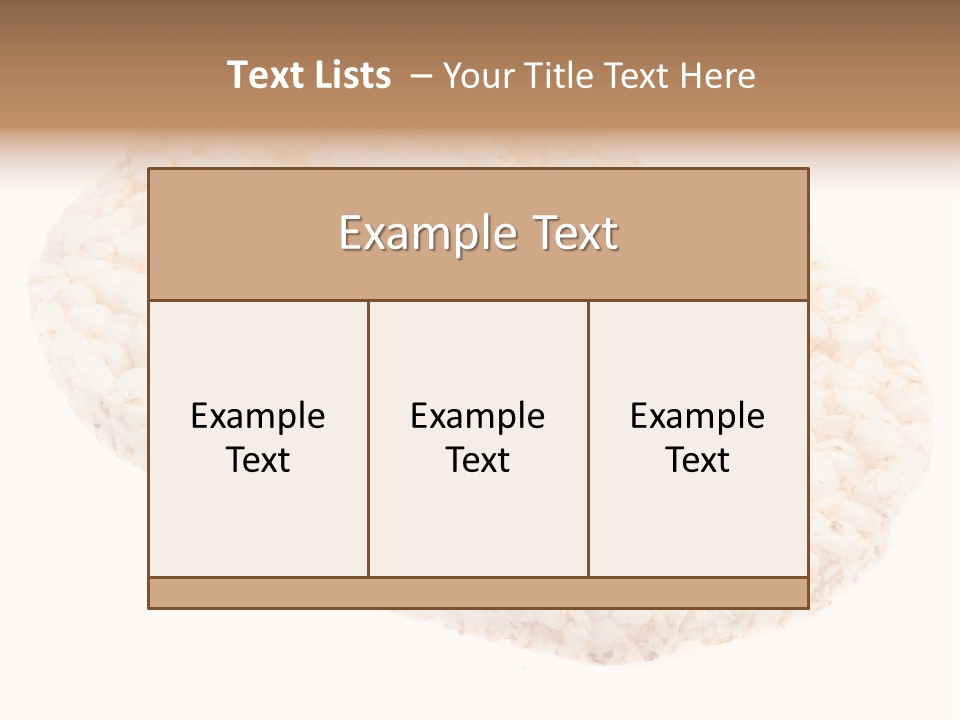 Food Circle Rice PowerPoint Template