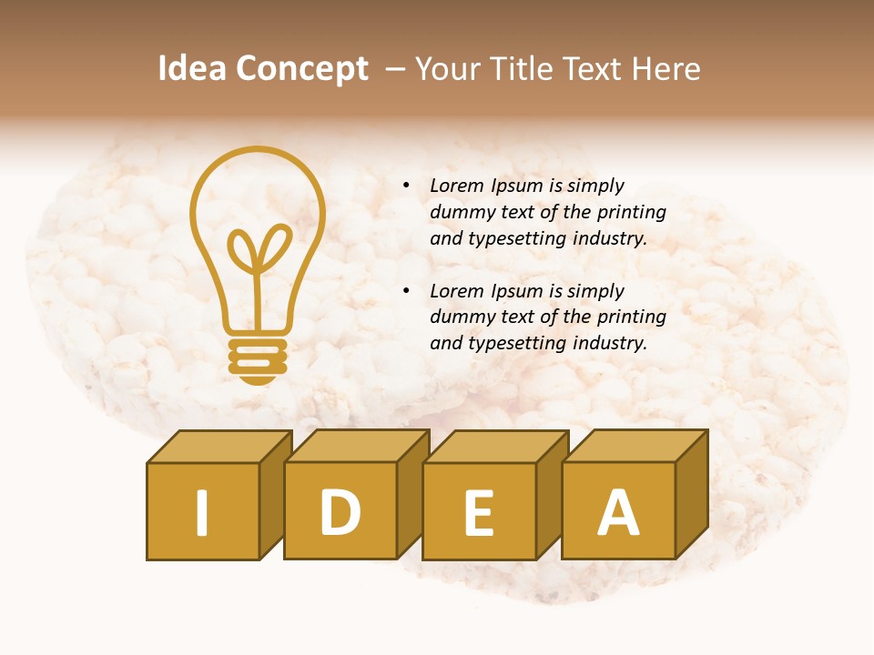 Food Circle Rice PowerPoint Template
