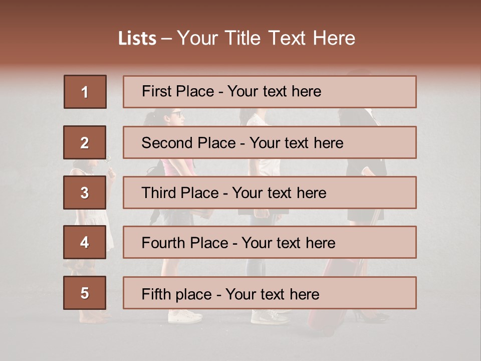 Backpack Success Grow PowerPoint Template