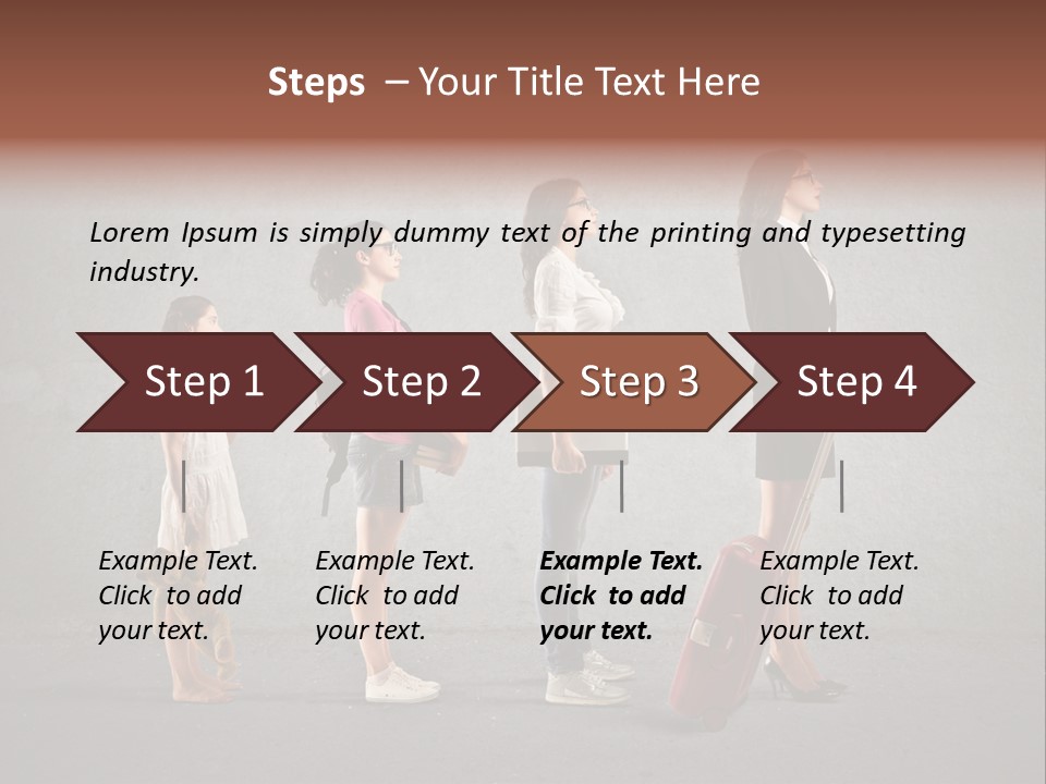 Backpack Success Grow PowerPoint Template