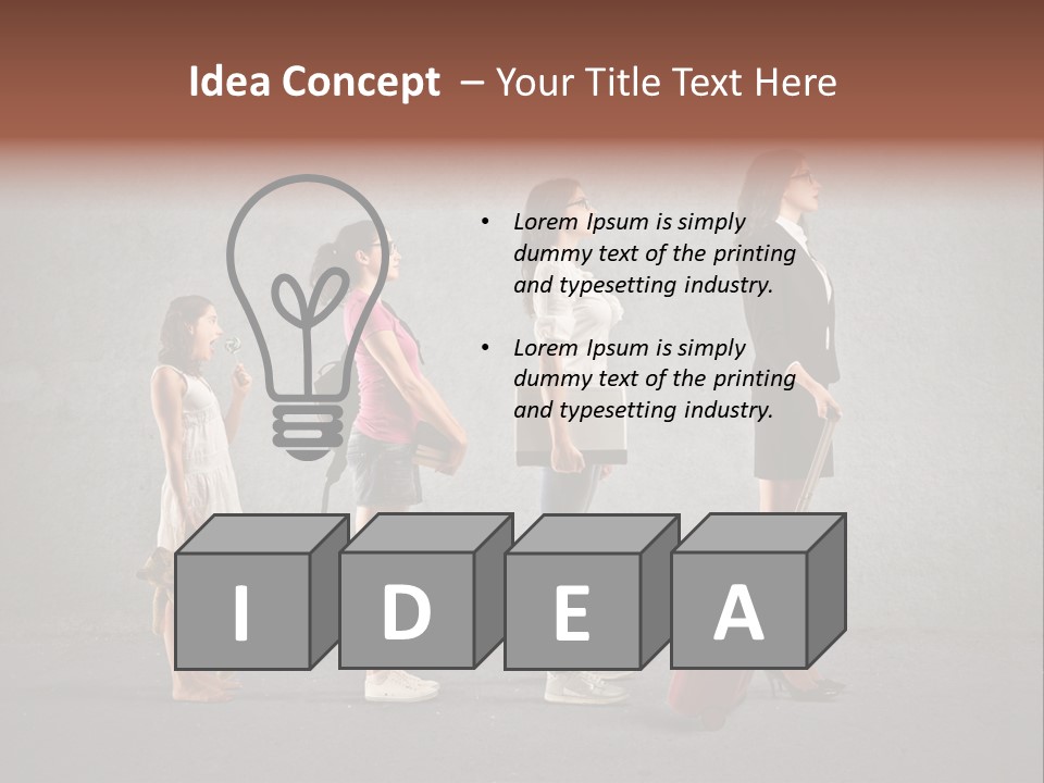 Backpack Success Grow PowerPoint Template