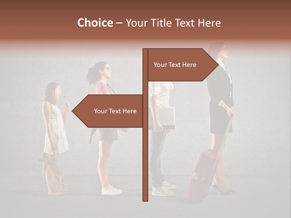 Backpack Success Grow PowerPoint Template